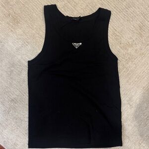 Prada Classic Black Sleeveless Top